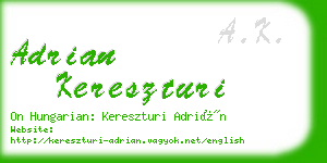 adrian kereszturi business card